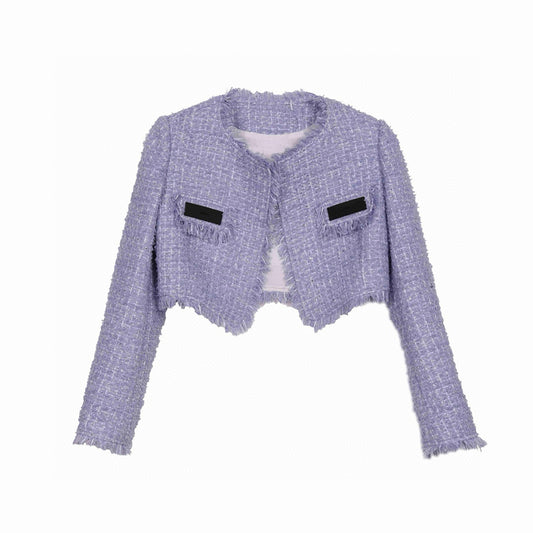 Periwinkle Blue Tweed Blazer