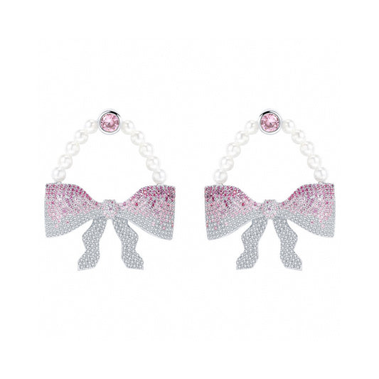 Pave Bow Earrings